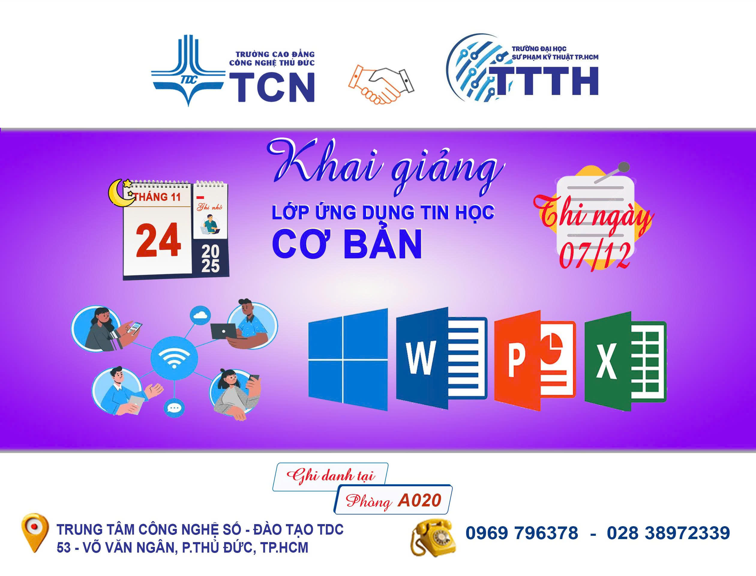 LỊCH ÔN THI CHUẨN ĐẦU RA CNTT
